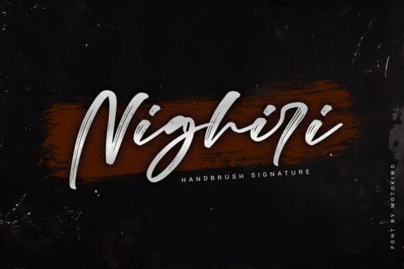 Nighiri - Brush Script font