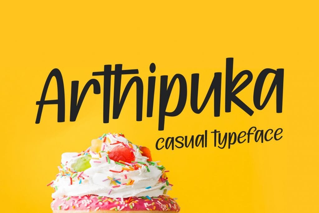 Arthipuka, Casual & Fun Typeface