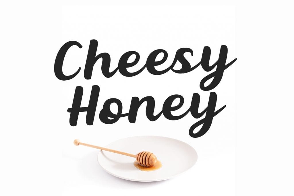 Cheesy Honey, Script Font