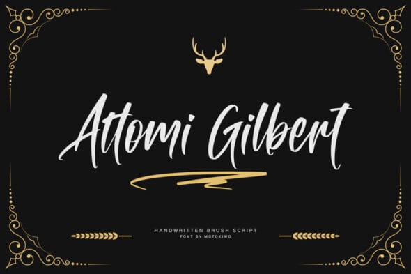 Attomi gilbert handwritten font