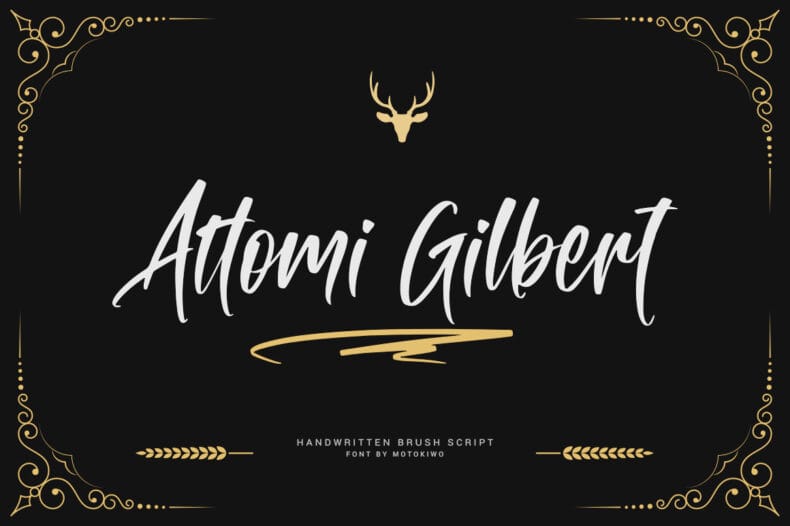 0 Attomi gilbert handwritten font
