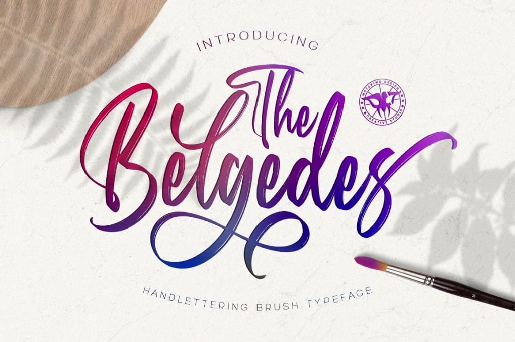 Belgedes, Hand Lettered Font