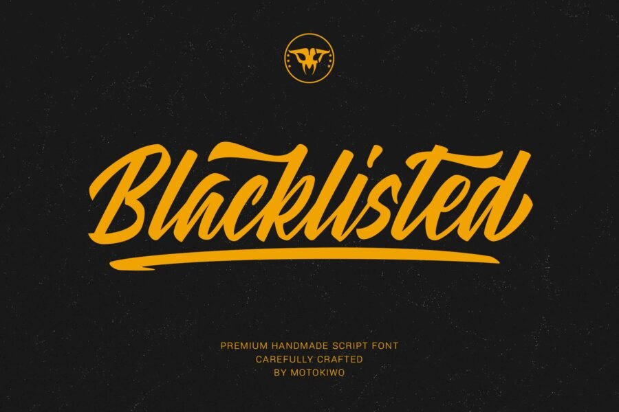 Blacklisted, Vintage Script Font