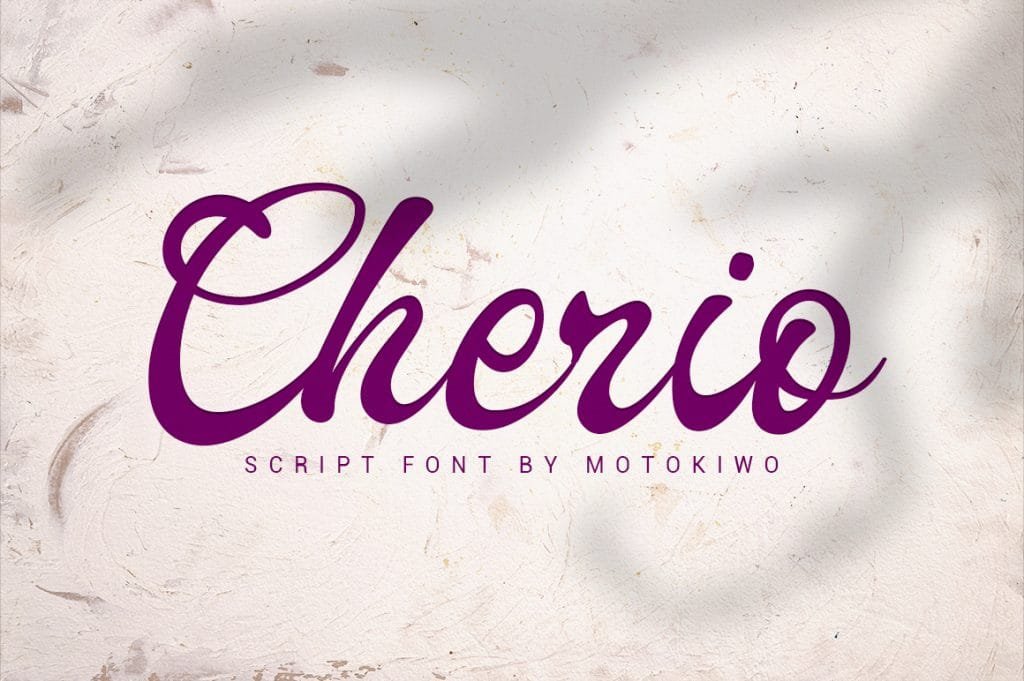 Cherio, Handmade Font