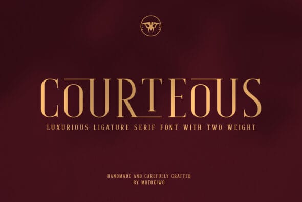 Courteous, Ligature Serif Font