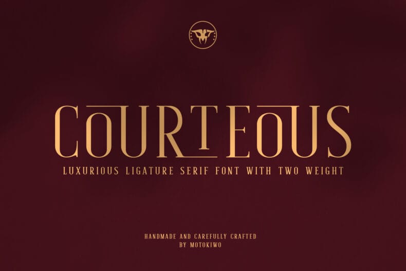 Courteous, Ligature Serif Font