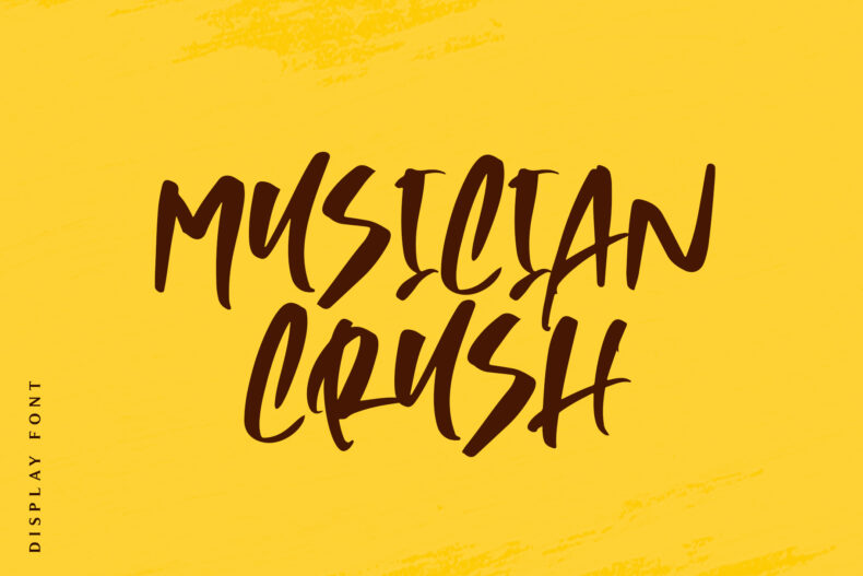0 Musician Crush, Marker Font