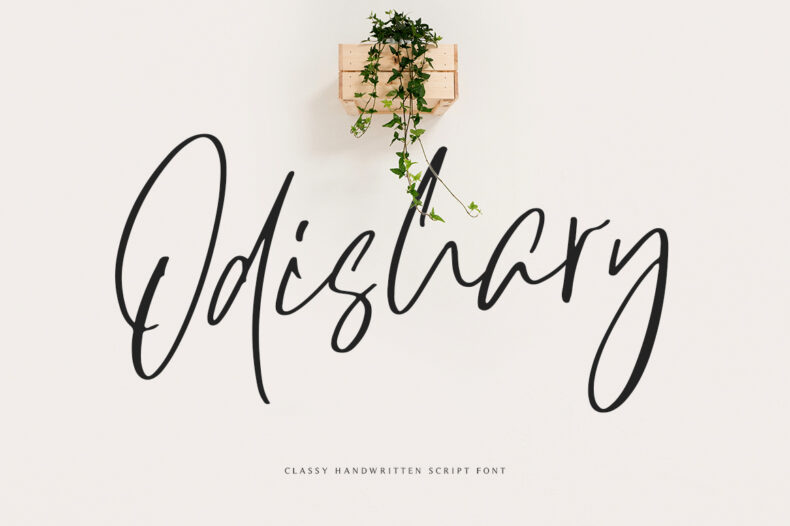 Odishary, Handwritten Font