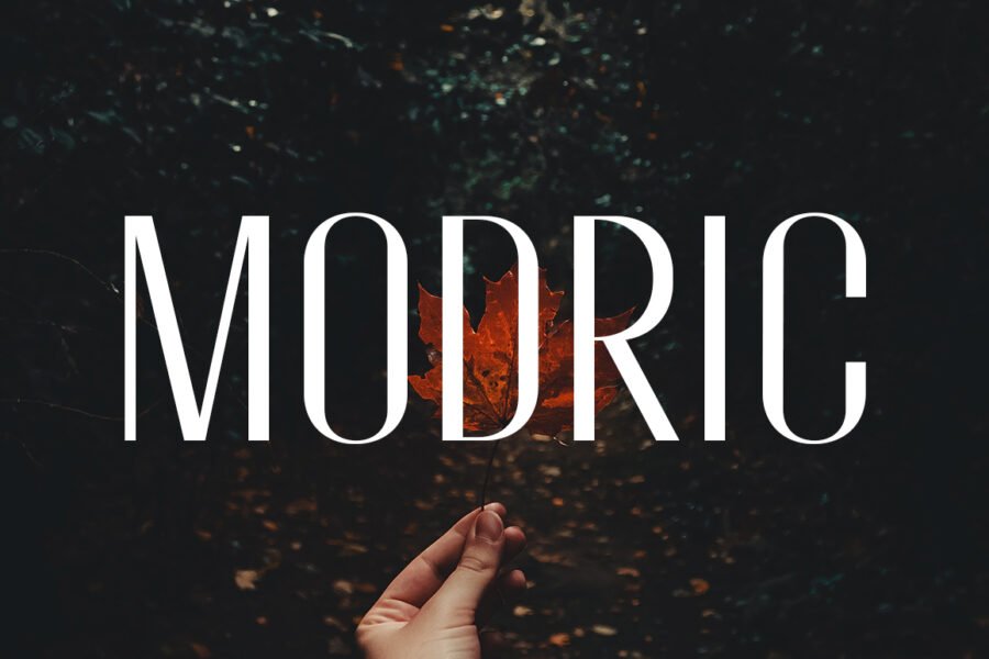 Modric, Condensed Sans Serif