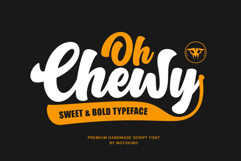 Oh Chewy, Sweet & Bold Script Font