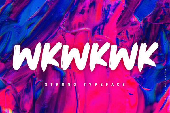 Wkwkwk, Strong Bold Typeface