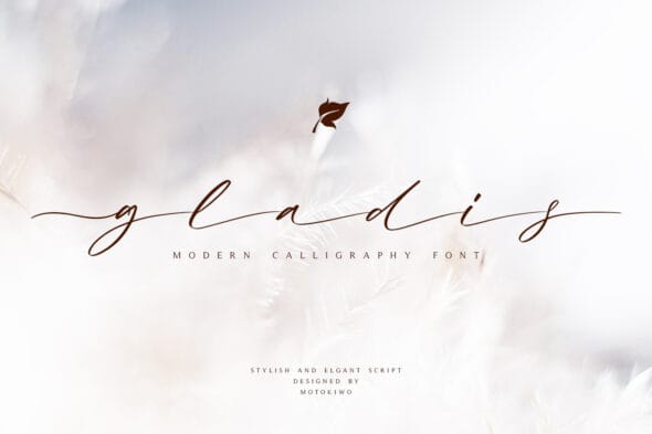Gladis, Modern Calligraphy Font