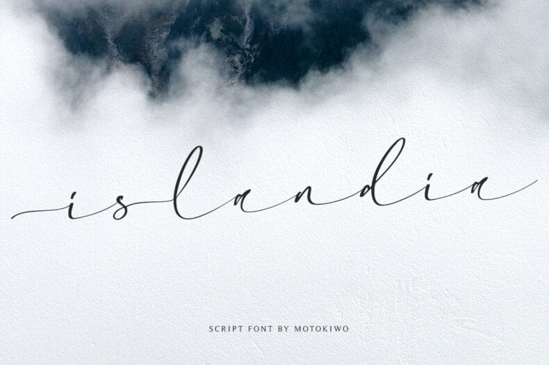 Islandia, Simple Script Font