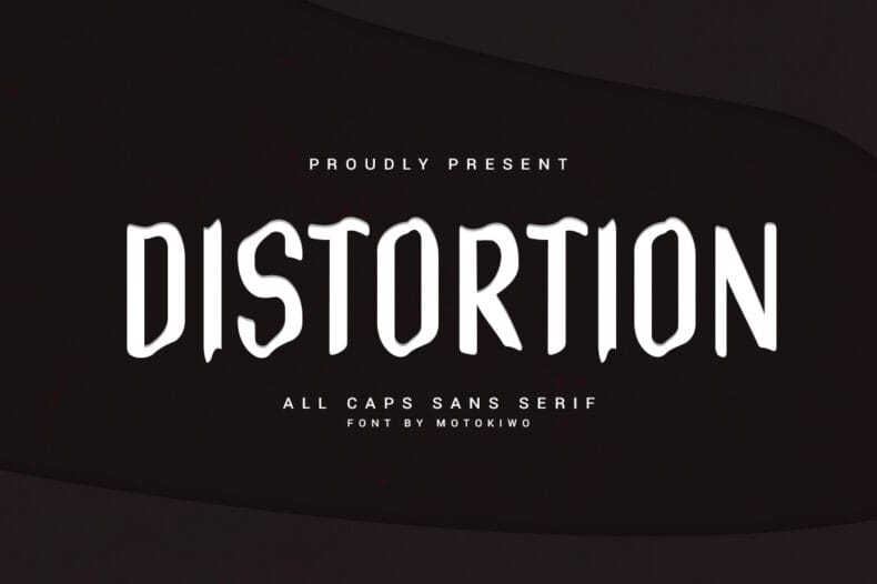 Distortion - Wavy Sans Serif