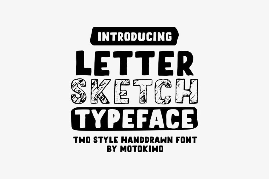 Letter Sketch Typeface