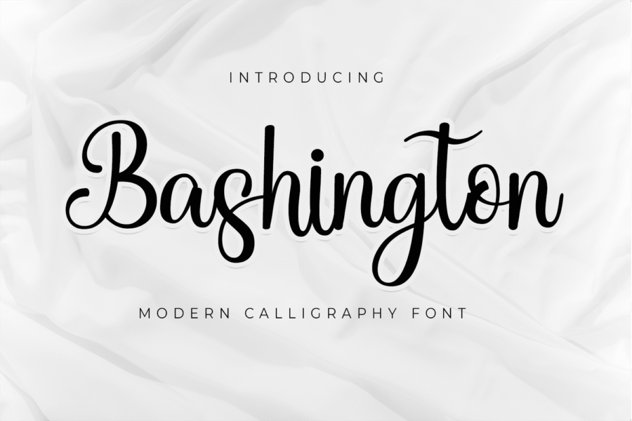 Bashington, Sweet Calligraphy Font