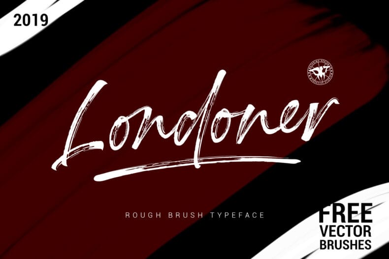 1 Londoner, Rough Brush Font