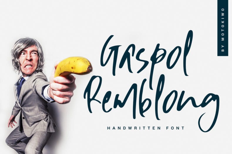 1 casual handwritten font