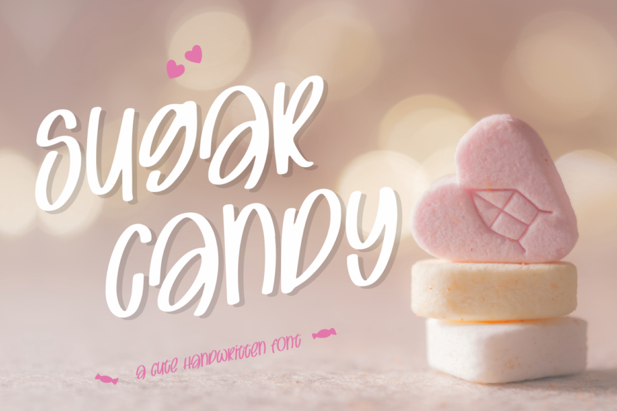 Sugar Candy, Sweet and Quirky Font