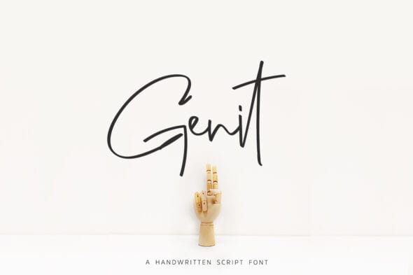 Genit, Handwritten Font