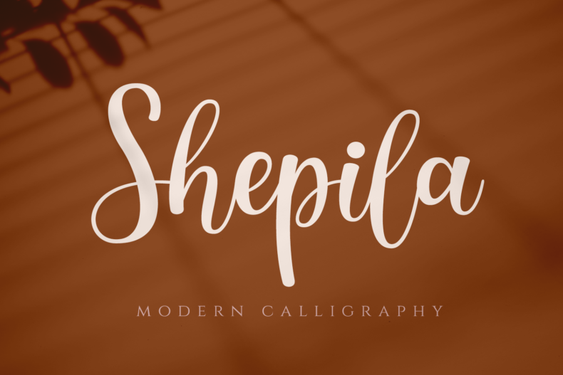 Shepila, Pretty Script Font