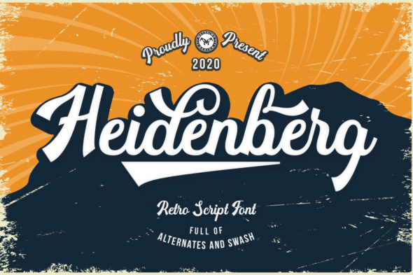 Heidenberg, Retro Font