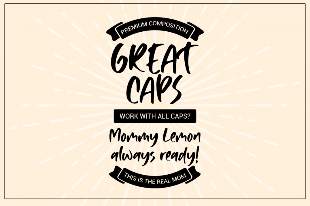 Mommy Lemon, Fun Typeface font preview 2