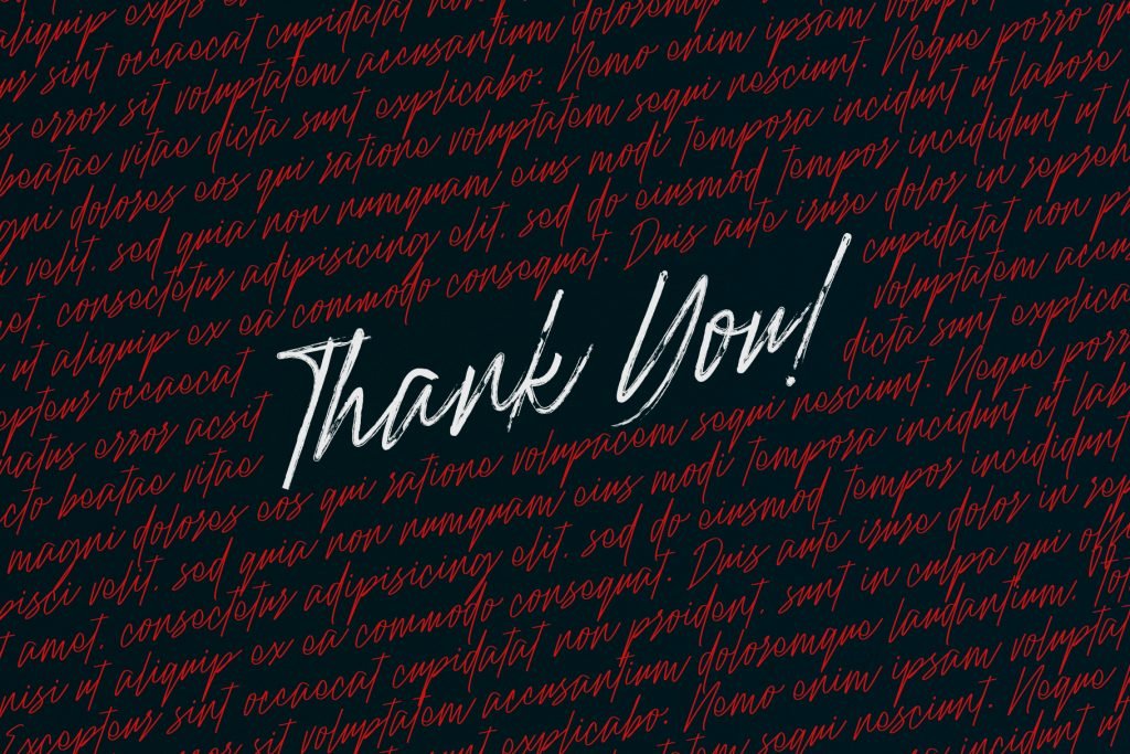 Raidden Script Family font preview 10