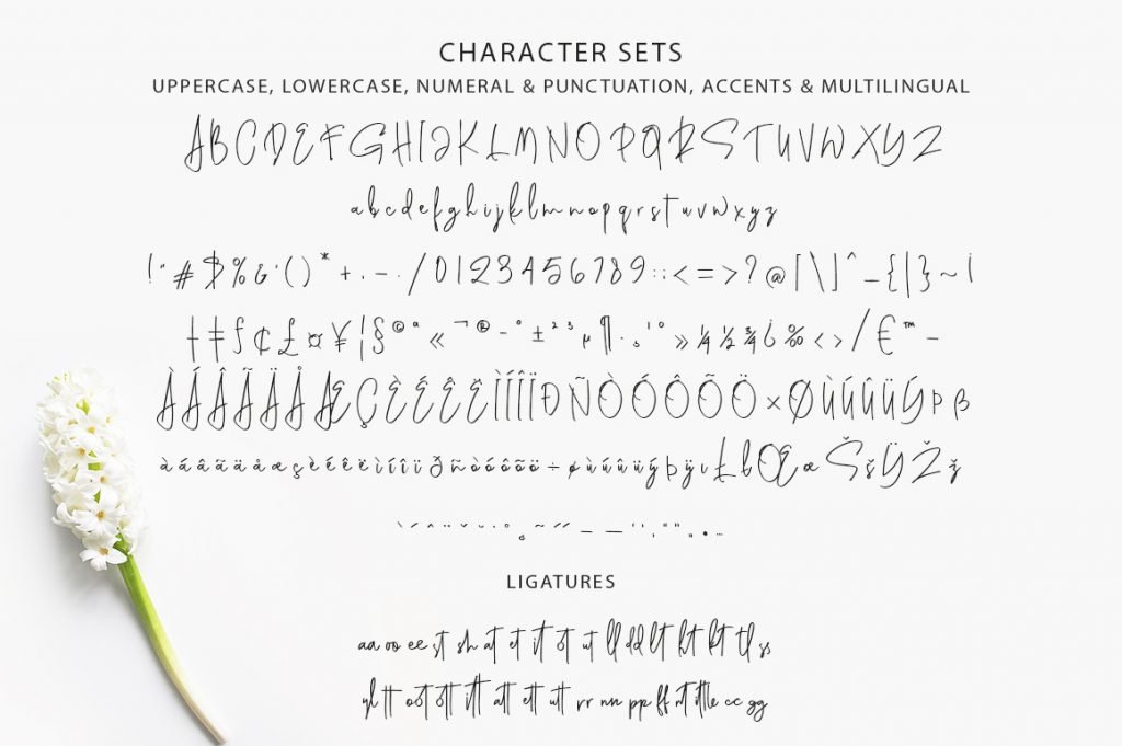 Genit, Handwritten Font font preview 12