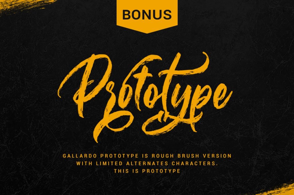 Gallardo, Lettering Script Font font preview 15