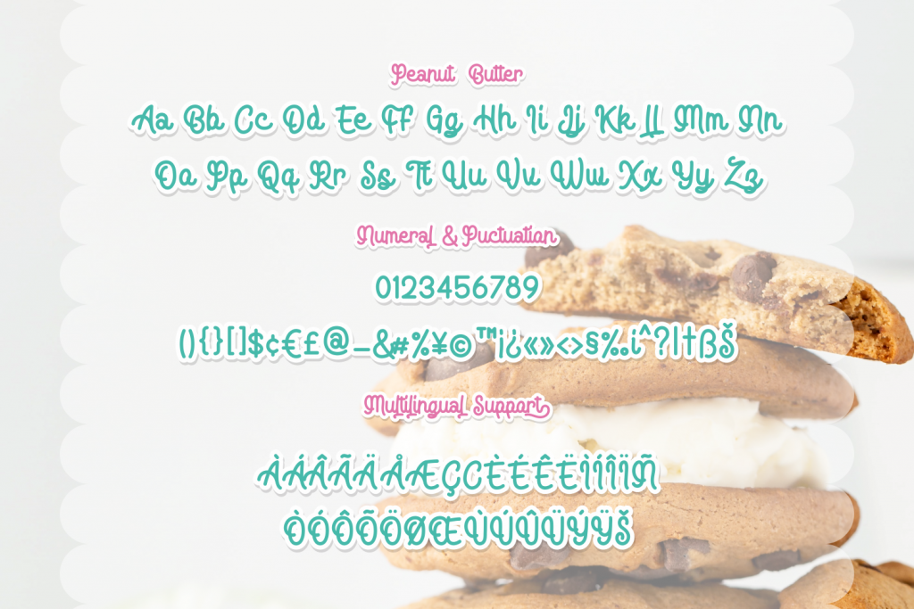 Peanut Butter Script Font font preview 10