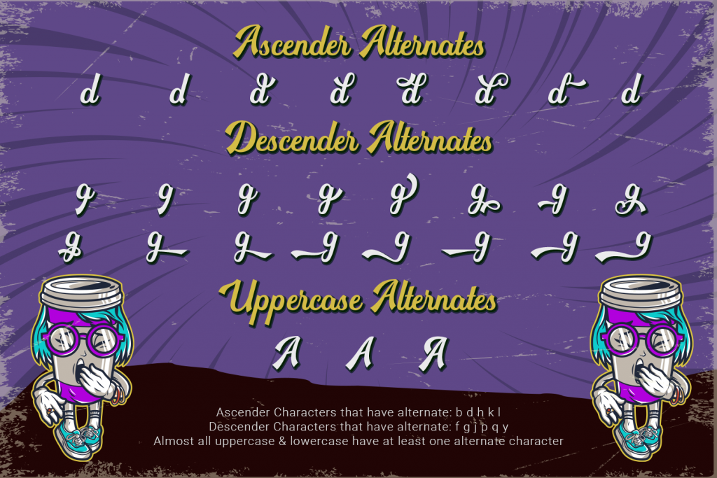 Heidenberg, Retro Font font preview 7