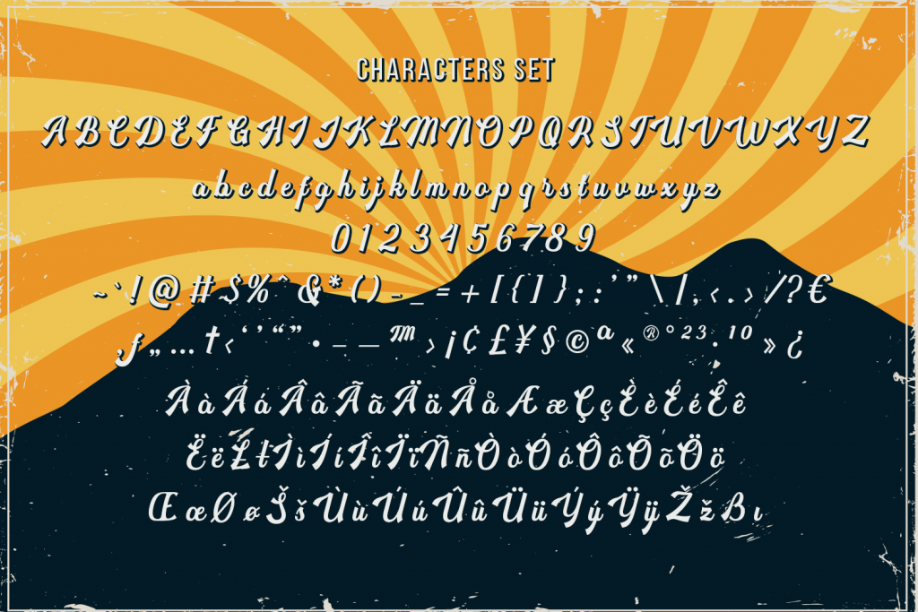 Heidenberg, Retro Font font preview 12