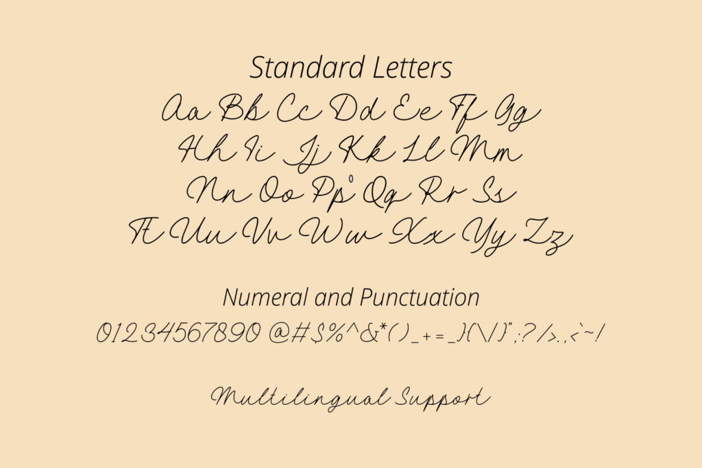 Hellena, a Monoline Script Font font preview 9