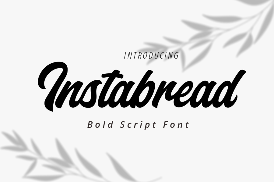Instabread, Bold Script font
