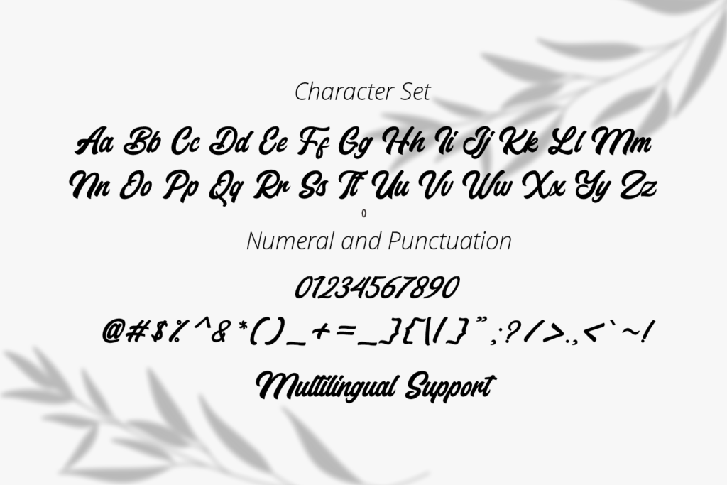 Instabread, Bold Script font