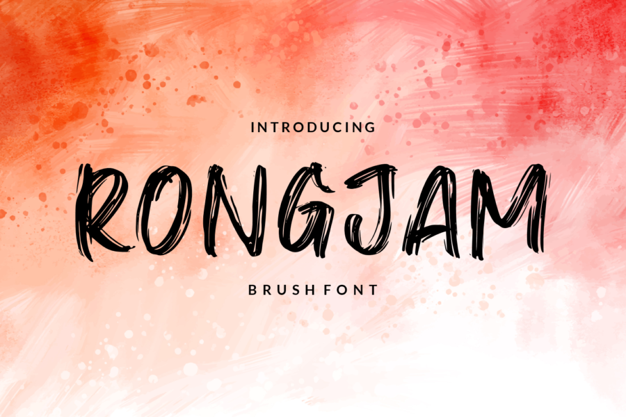 Rongjam, Expressive Brush Font