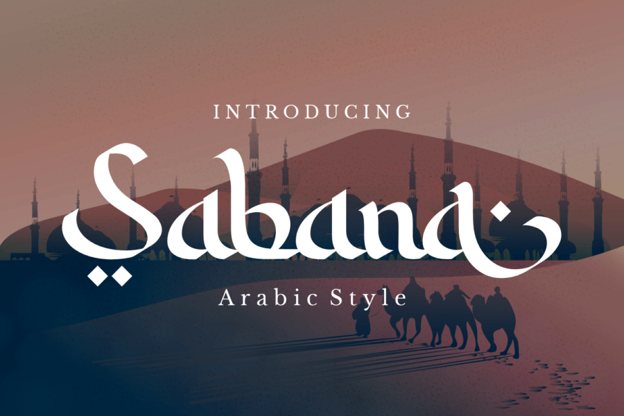 Sabana, Arabic Style Calligraphy Font